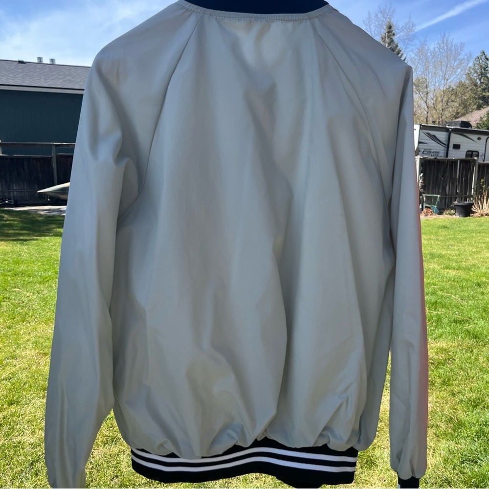 Auburn Sportswear Bomber Jacker Adult XL Gray Black Made in USA - Picture 5 of 7